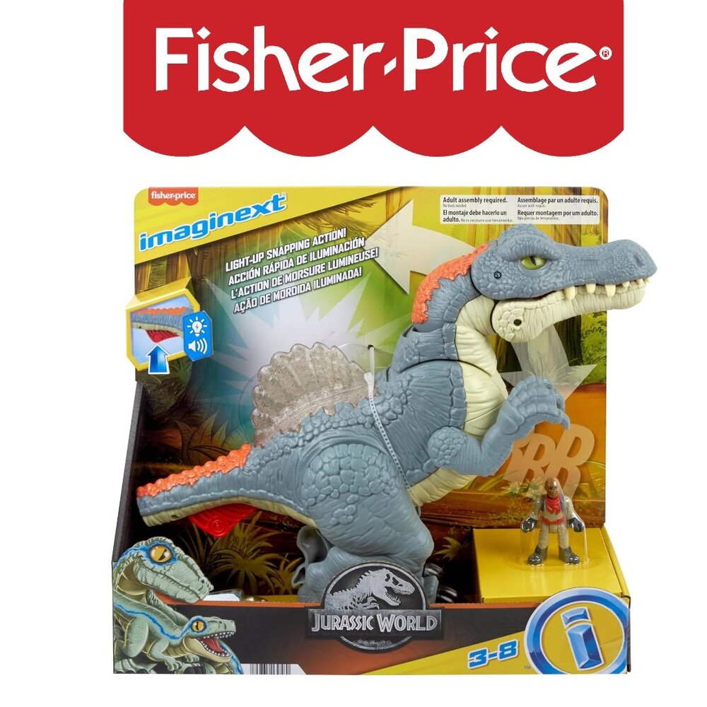 NEW Fisher-Price Imaginext LARGE Jurassic World Dinosaur Spinosaurus Toy - Picture 14 of 15